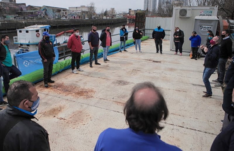Sabbatella anunció un aumento para los cooperativistas de la Cuenca Matanza-Riachuelo