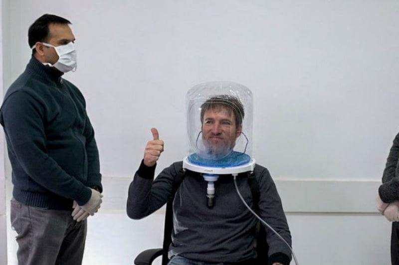 Siete provincias usan cascos de oxígeno para evitar que pacientes con Covid-19 necesiten respirador