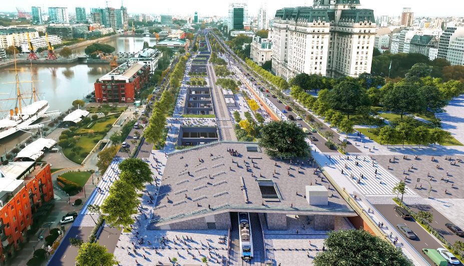 Primer aval legislativo a la ley para nombrar «Raúl Alfonsín» al Paseo del Bajo porteño