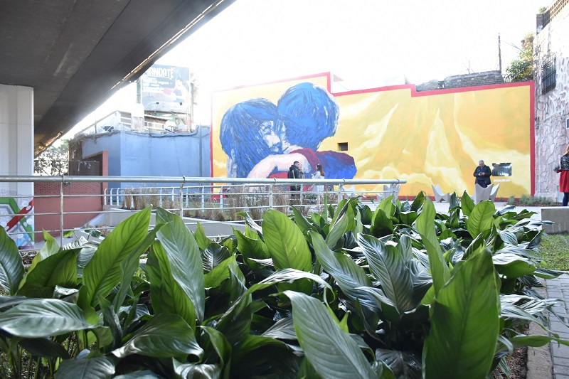 Un nuevo espacio verde recuperado en el entorno de la estación Medalla Milagrosa